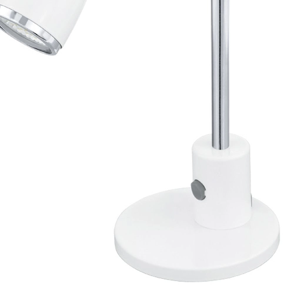 LED Tischlampe Fox weiß mit chrom Eglo 9002759928728