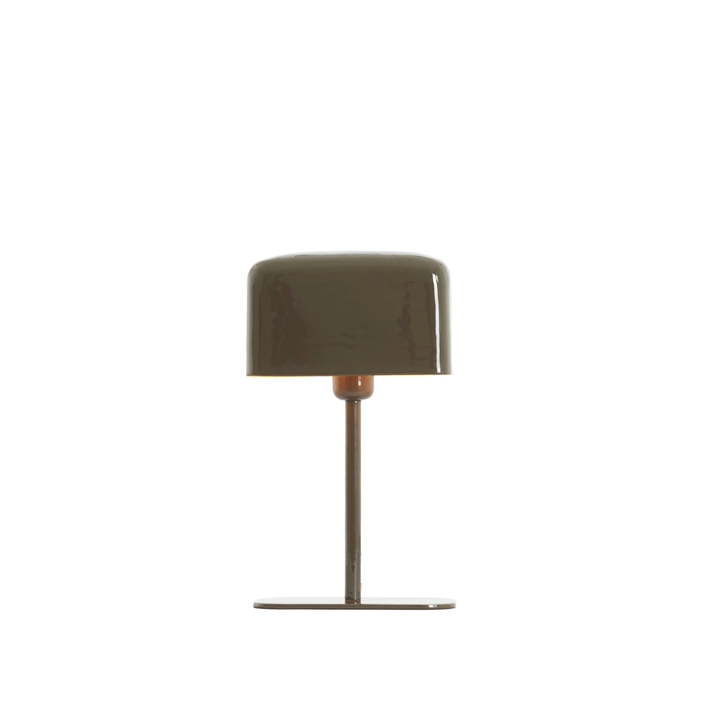 Nachttischlampe Elenie 20x10 cm – glänzend dunkelbraun Light & Living 8717807818746
