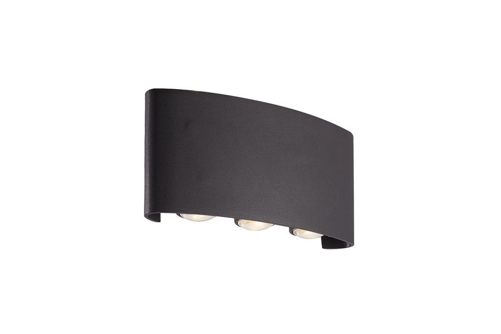 Wandleuchte Shadows M schwarz