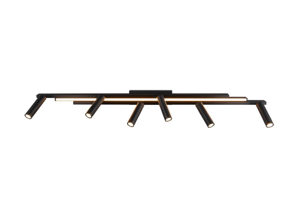 6-flammiger LED-Spot Zeno Schwarz Trio 4017807627312