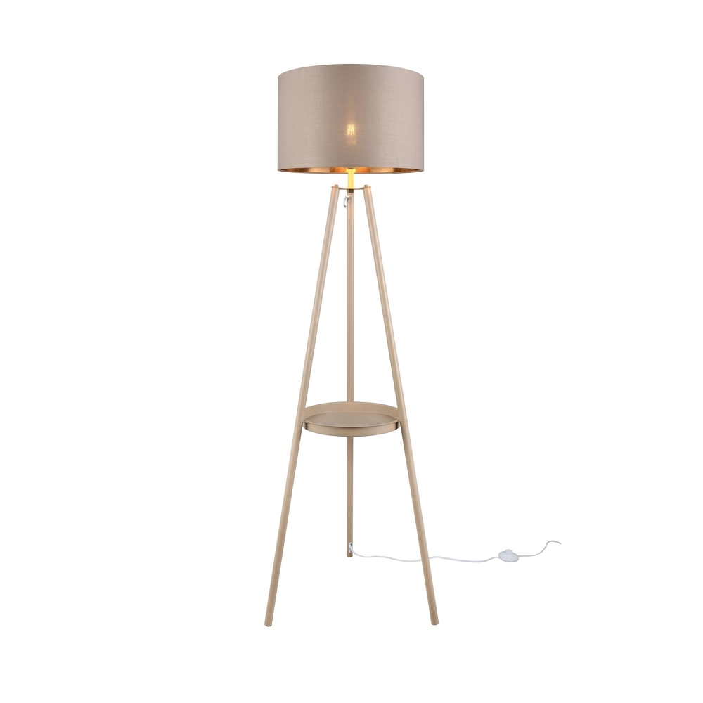 Stehlampe Colette Sandbraun