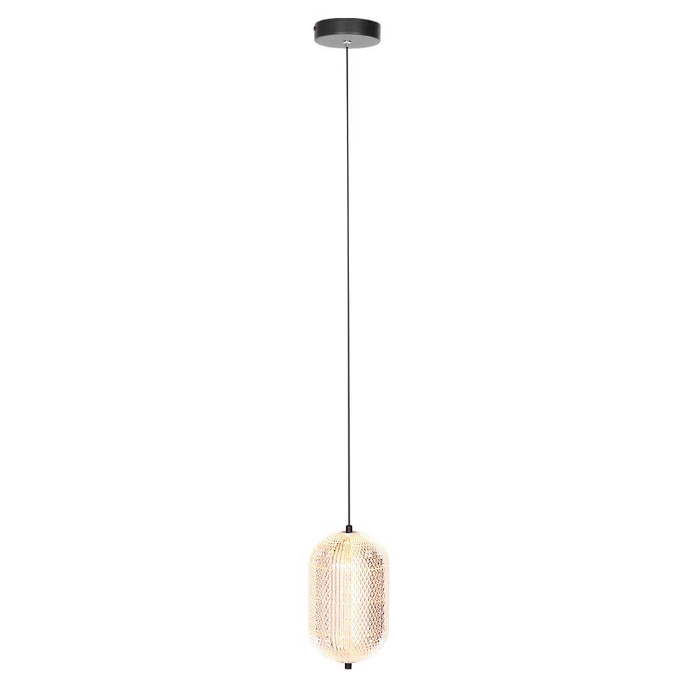 Pendelleuchte Geripu schwarz mit Braunglas Steinhauer 8712746173772