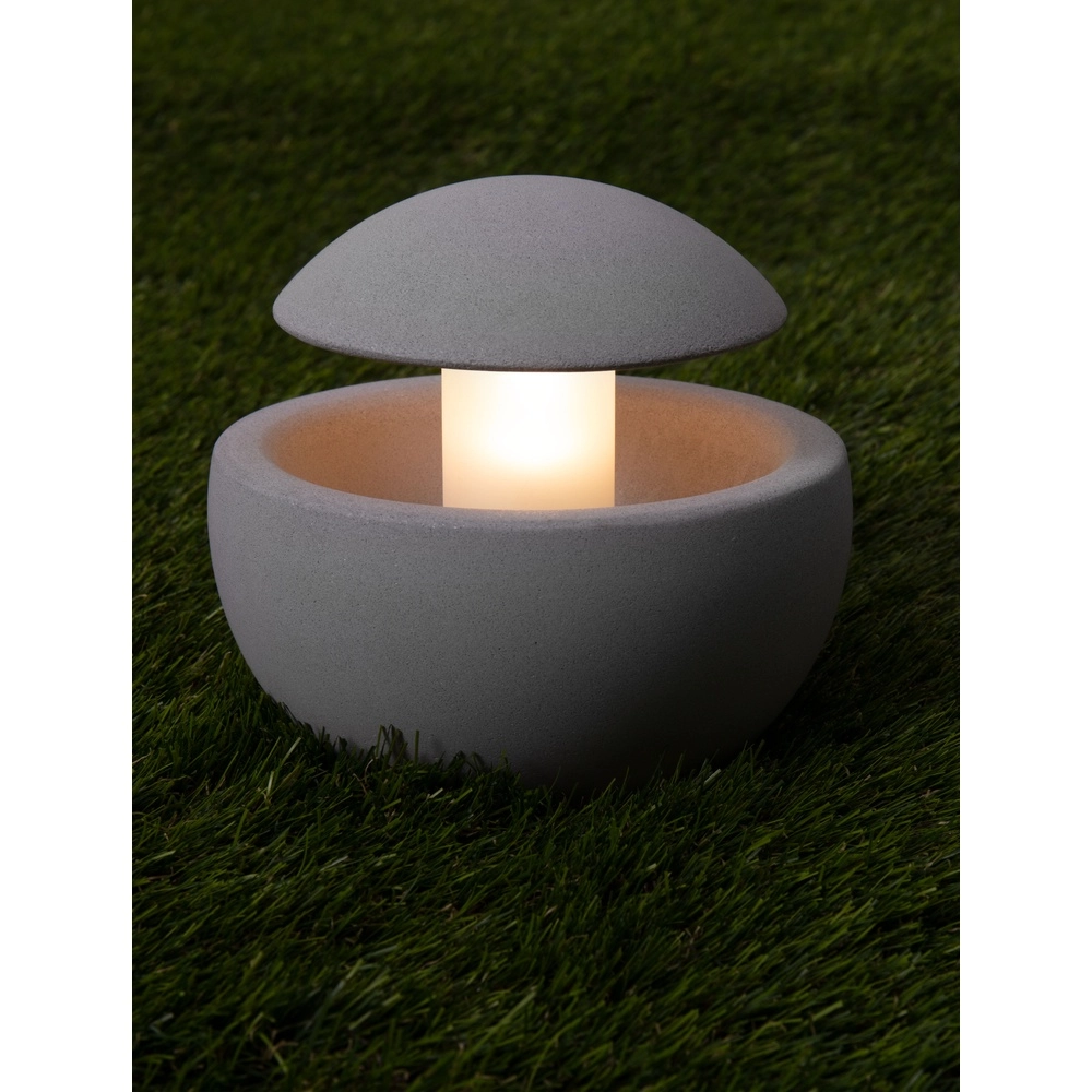 Design-Gartenleuchte Minor Beton grau Lyora 5212017454454