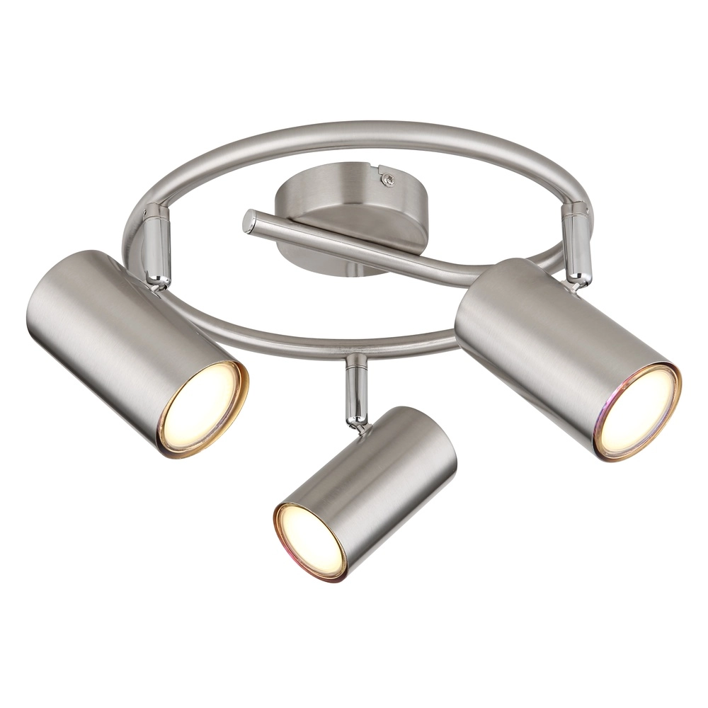 3-Licht Deckenlampe Allvi Nickel