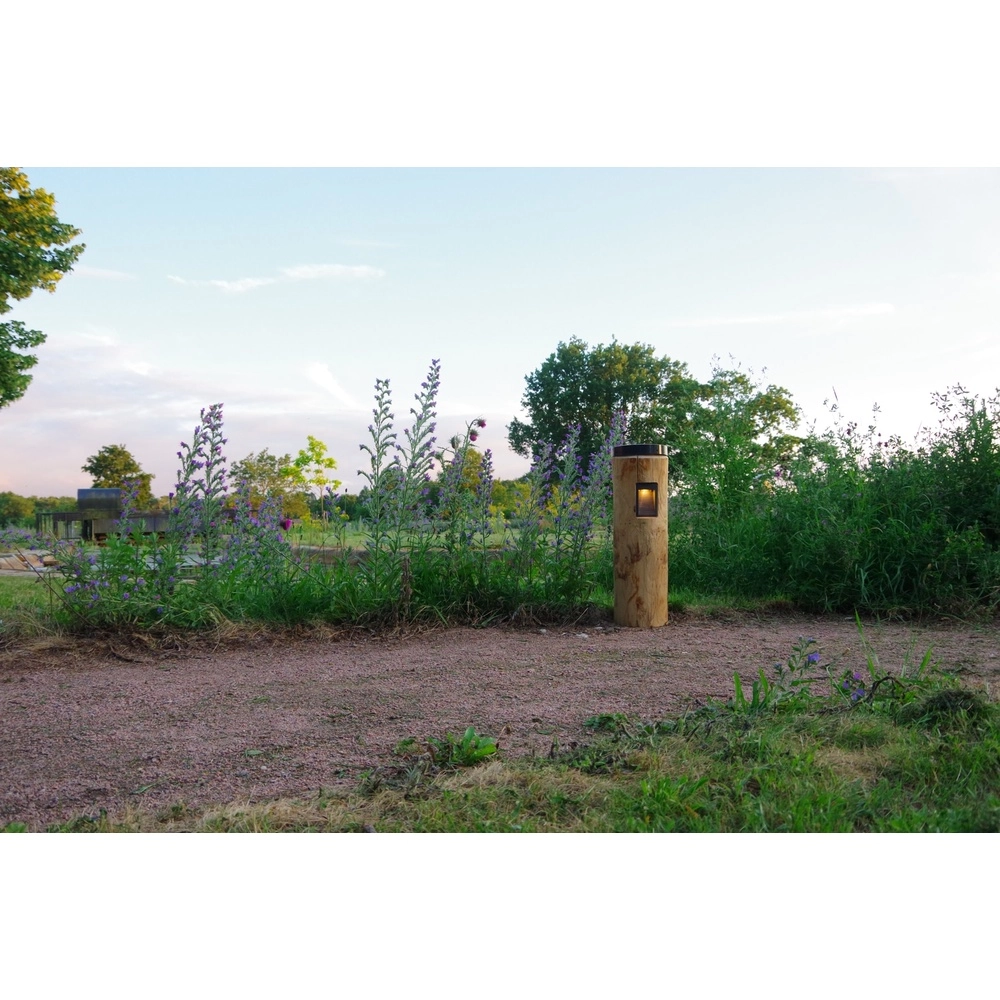 Holz-Solarbahnbeleuchtung Piatto Kastanie – 65 cm – 2700.000 km Timberlab 8716803514034