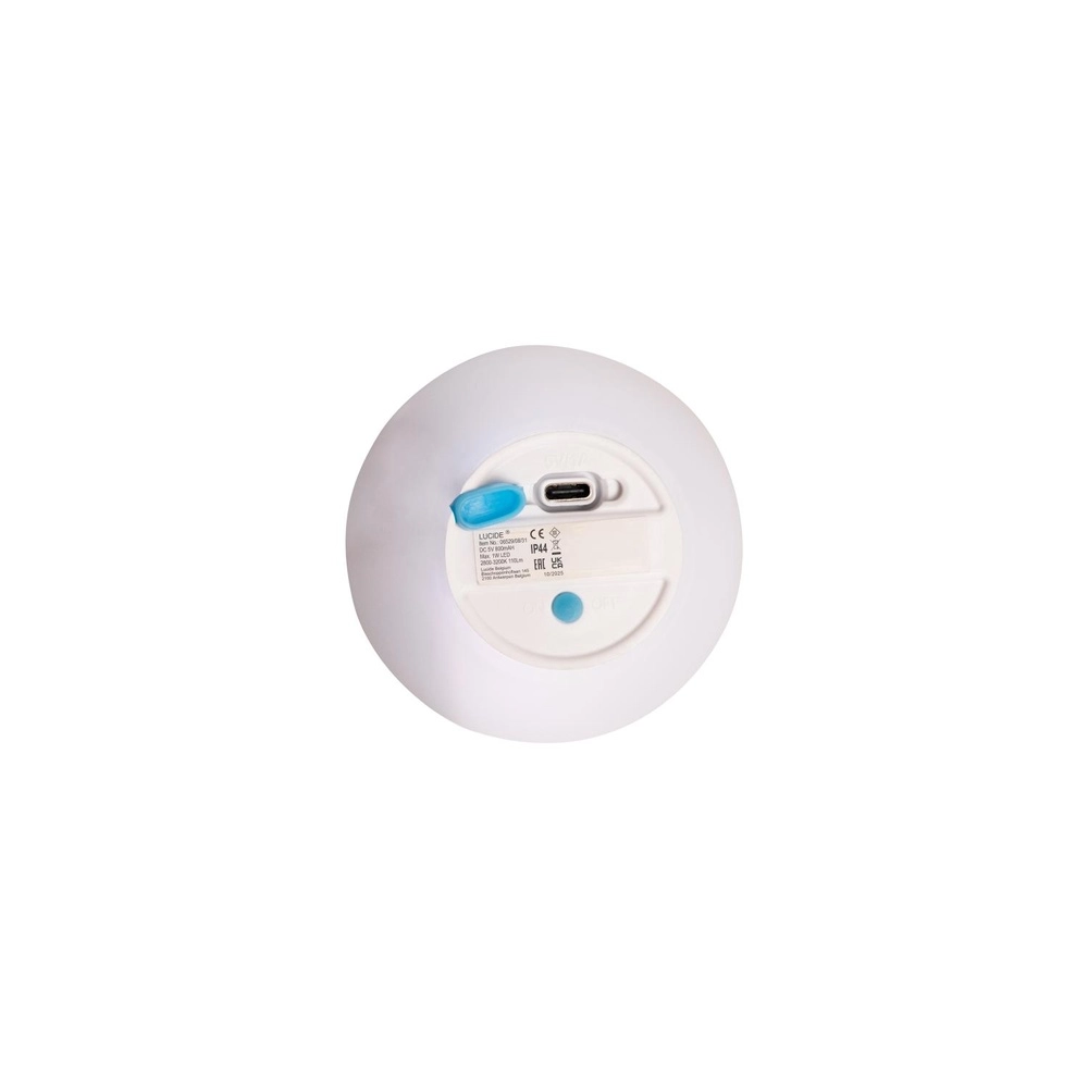 Wiederaufladbare Tischlampe Pino S - weiß Lucide 5411212061638