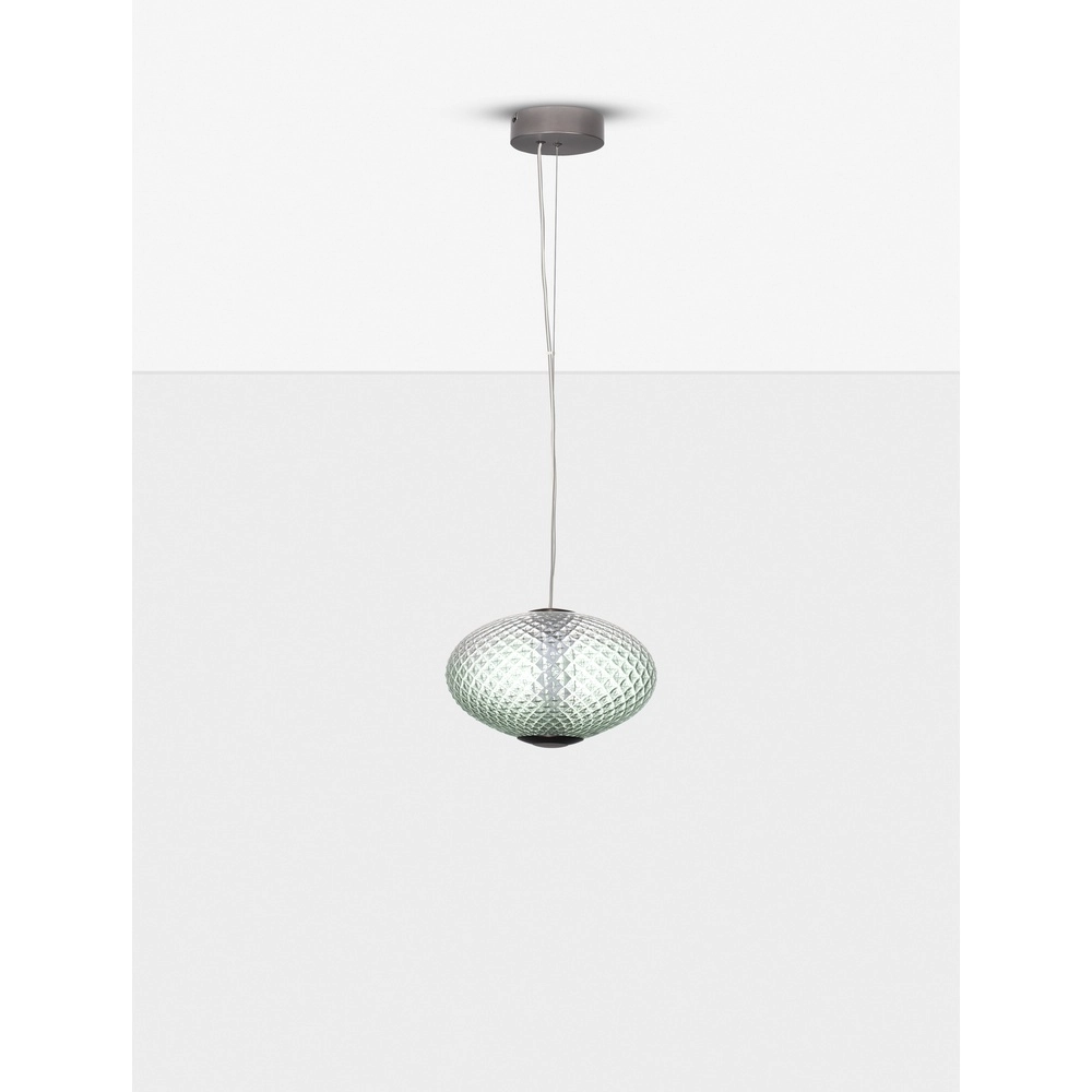 Pendelleuchte Aora ovales grünes Glas Lyora 5212017483850