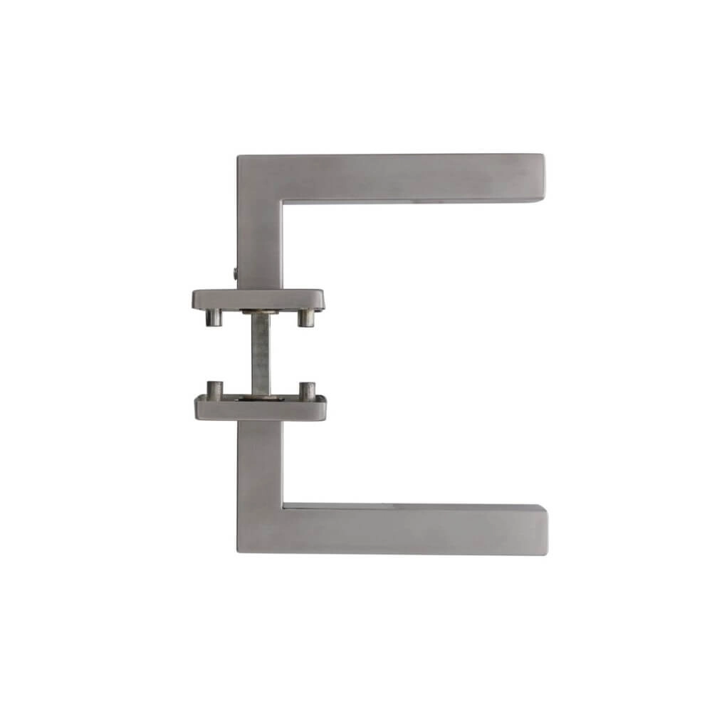 Fester Türgriff Vierkant auf Rosette Edelstahl Intersteel 8714186127926