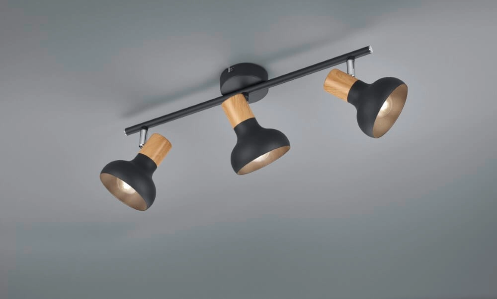 Deckenleuchte Latika 3-Licht-Schwarz Trio 4017807576993