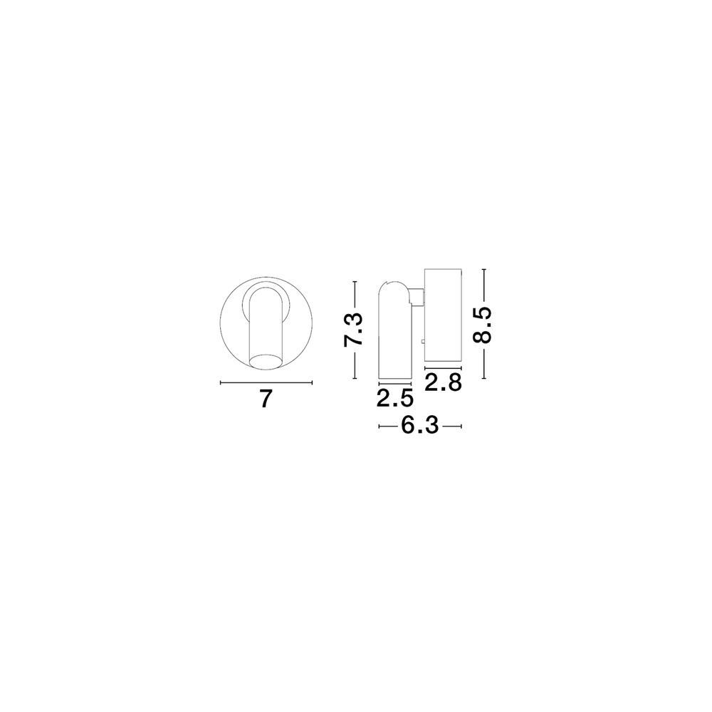Nachttischlampe Pictor schwarz Lyora 5212017472342