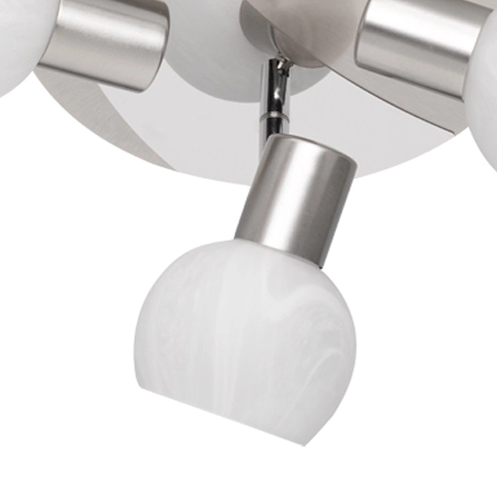 Deckenstrahler Antibes 3-Licht-Nickelmatte Trio 4017807353600