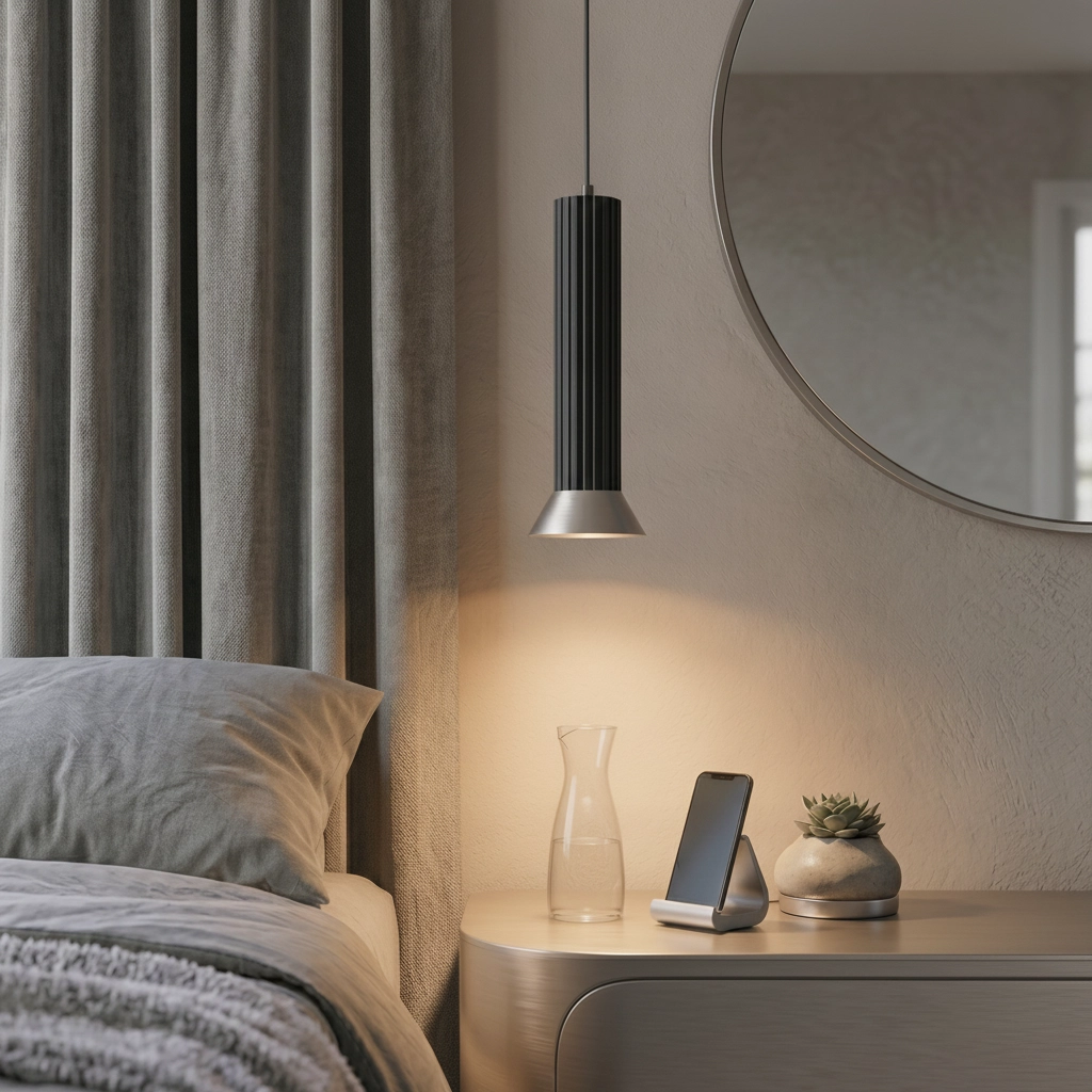 Pendelleuchte Luvia schwarz mit bronze