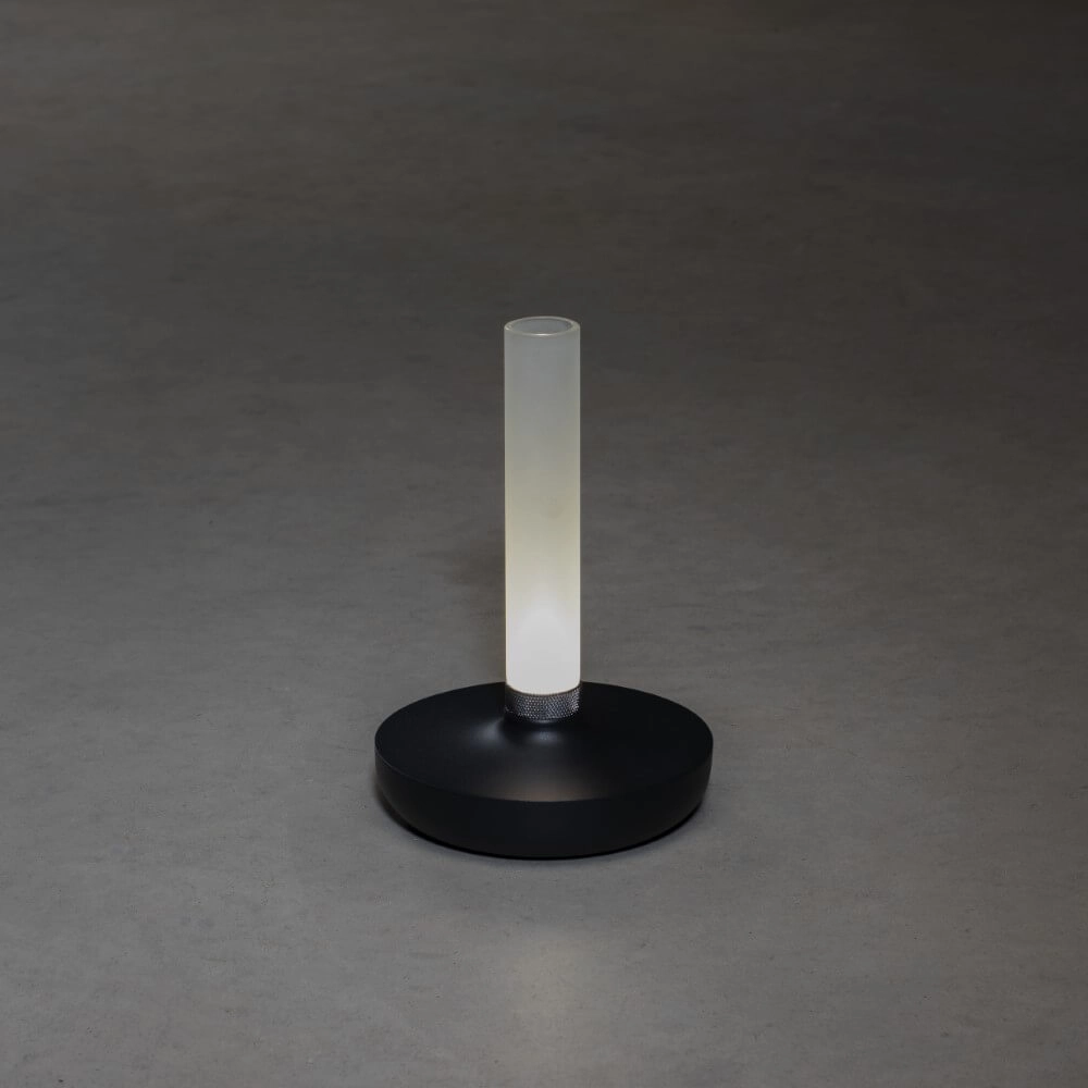 Wiederaufladbare Tischlampe Biarritz Schwarz KonstSmide 7318308277530