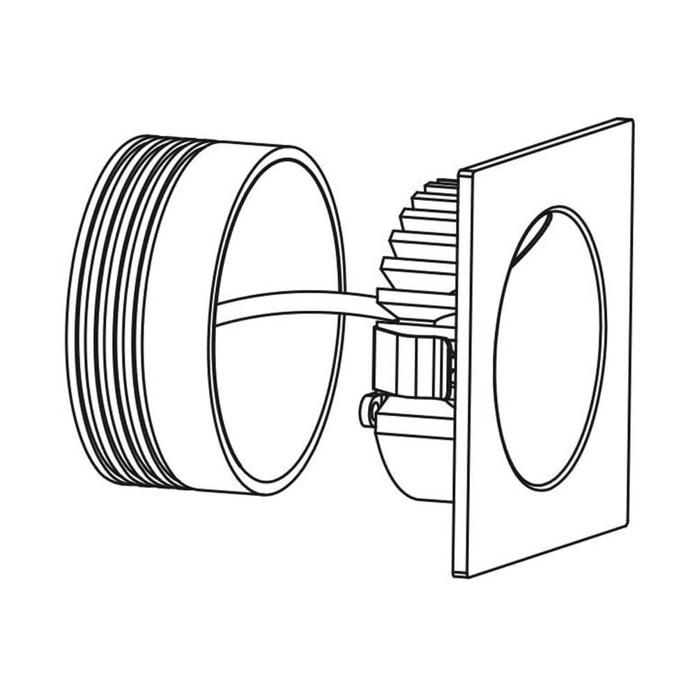 Einbaulampe Zarate 8cm weiß Eglo 9002759969011