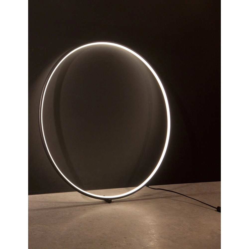 Stehlampe Ring schwarz Ø 79cm