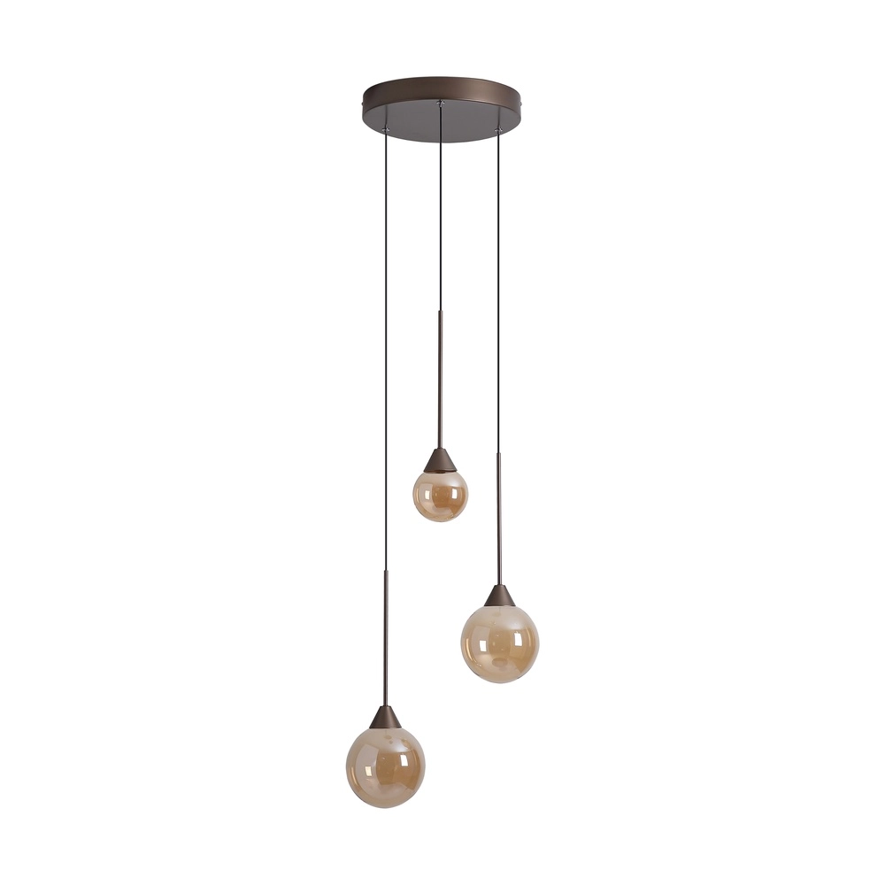 Design-Pendellampe Opux Lux 3-Licht Bronze Searchlight 5,05342E+12