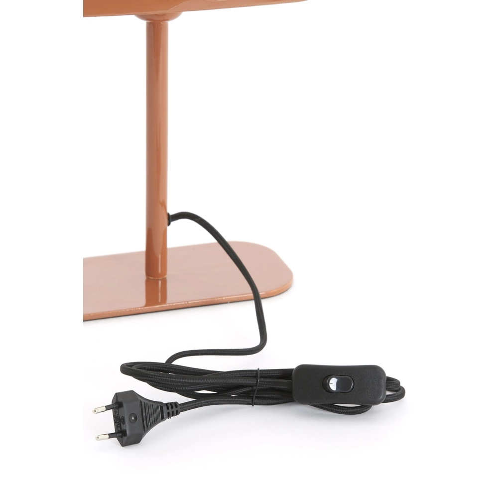 Nachttischlampe Elenie 20x10 cm – glänzend dunkelorange Light & Living 8717807818753