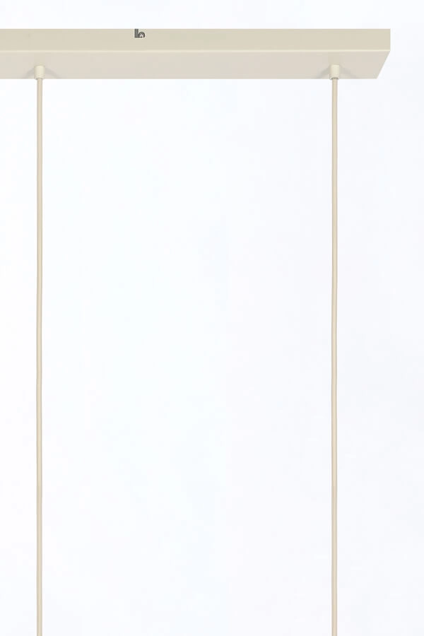 3-flammige Pendelleuchte Bisho Cremefarbenes Design 94cm Light & Living 8717807743314