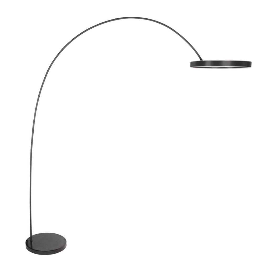 Moderne Bogenlampe Luna-Arc Schwarz