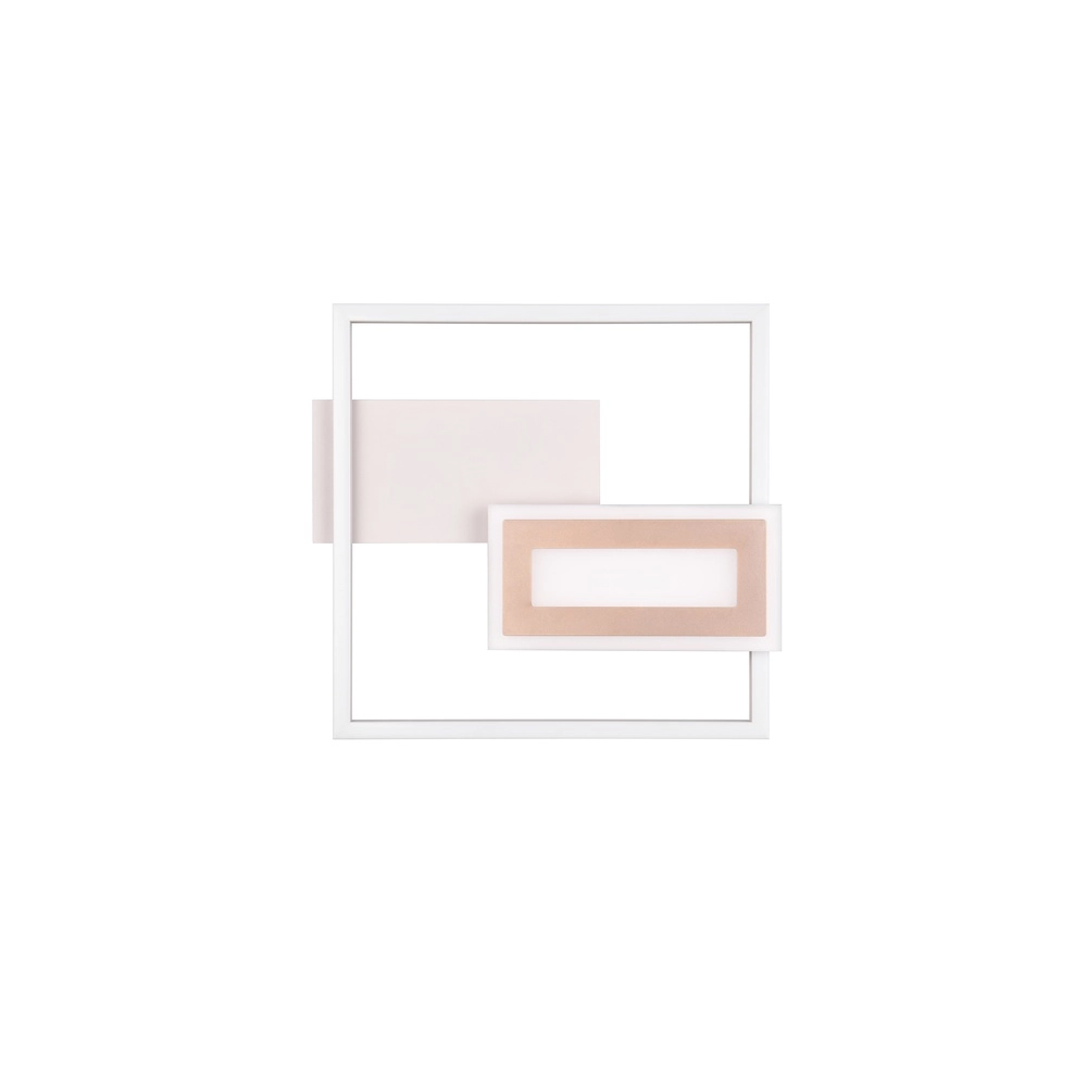 Quadratische Deckenleuchte Spiro grau 30cm Trio 4017807612448