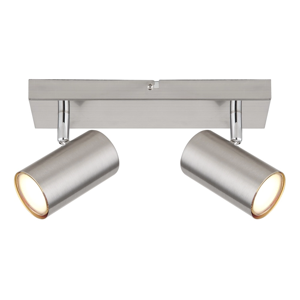 Deckenlampe 2-Leuchten Robby Nickel Globo 9007371439515