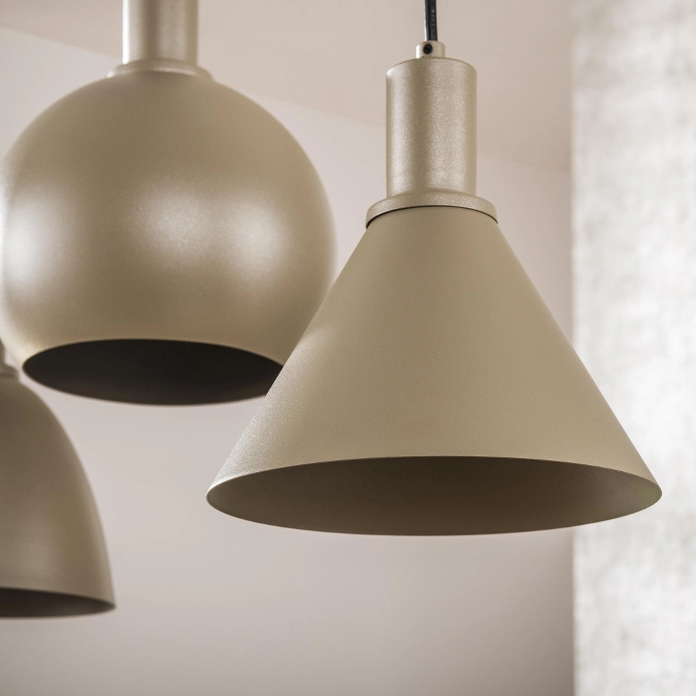 Sand-Pendellampe Metallo Esstisch – 5x E27 Lyora 8716803512320