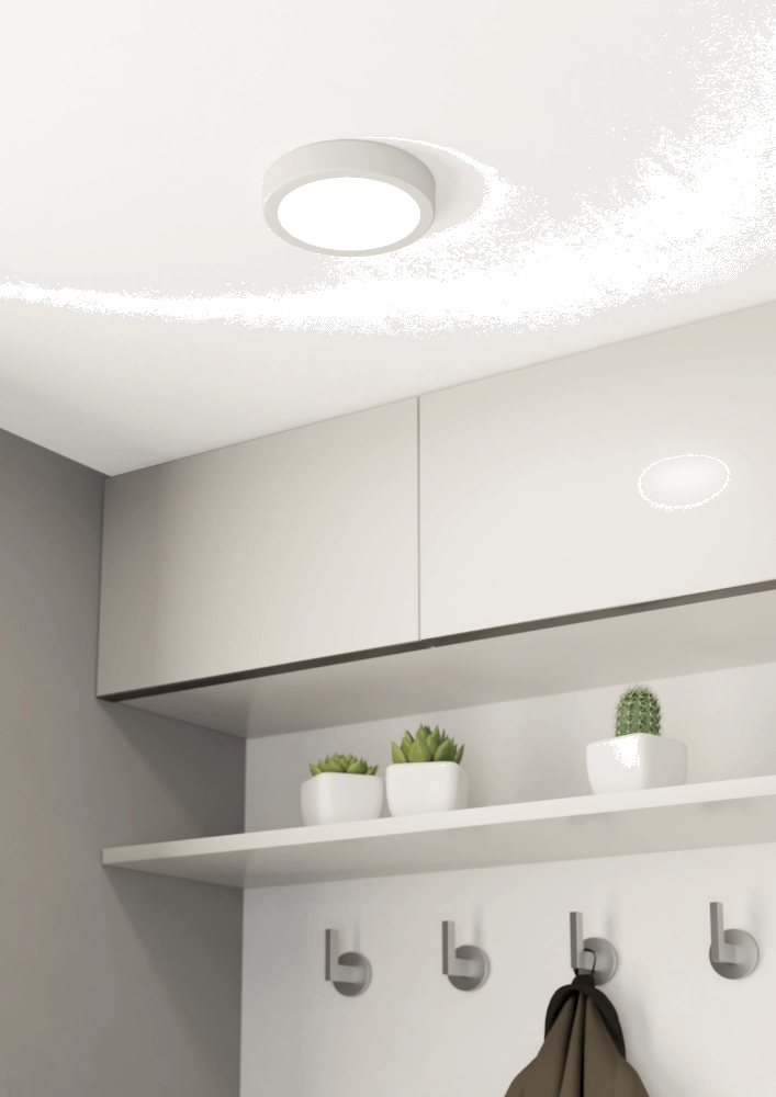 Badezimmerlampe Fueva 5 IP44 – Weiß – Ø 16 cm Eglo 9008606245222