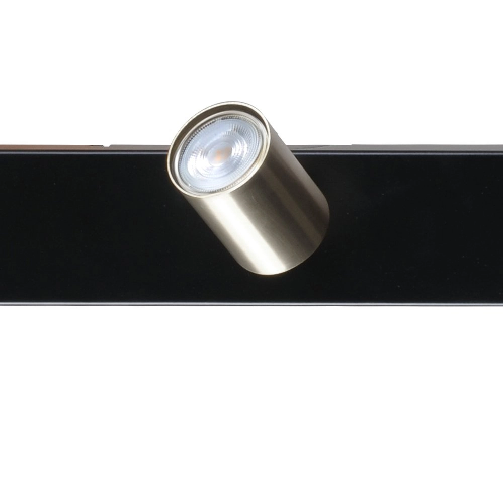 Schwarze Deckenlampe Bounce mit 4 Nickelflecken Masterlight 8718121219950