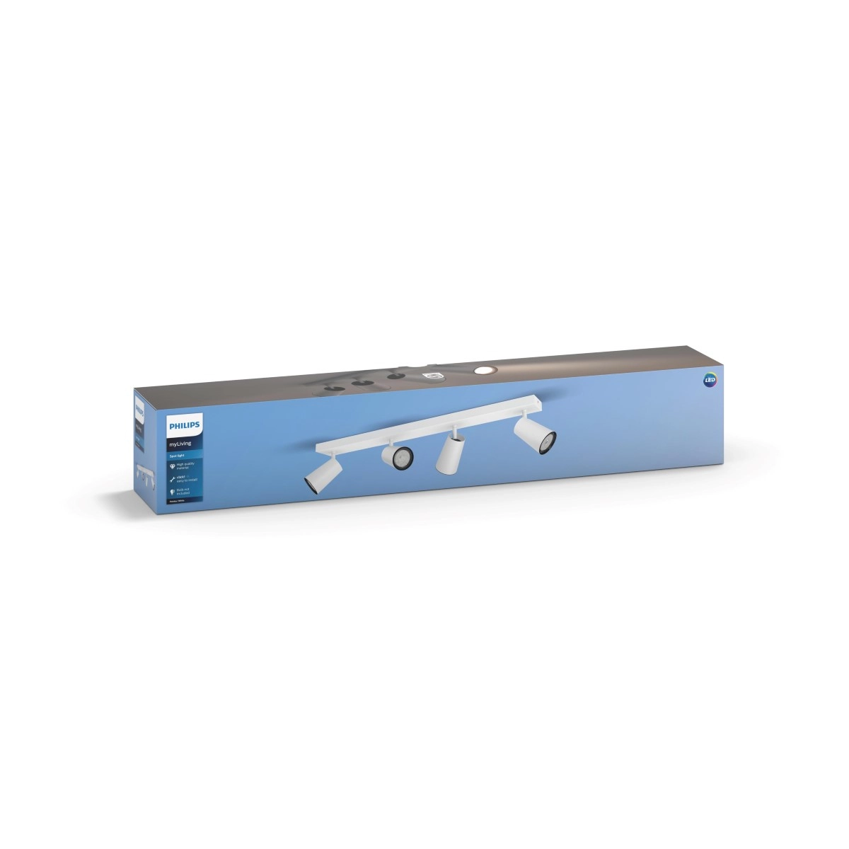 Leuchte Paisley 4-Licht weiß Philips 8718696164747