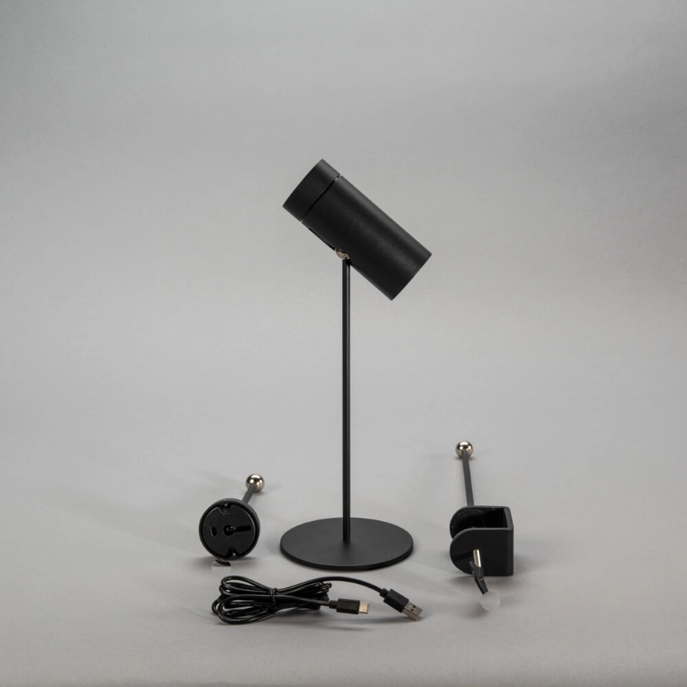 Wiederaufladbare Tischleuchte Multi schwarz mit Magnet KonstSmide 7318307844757