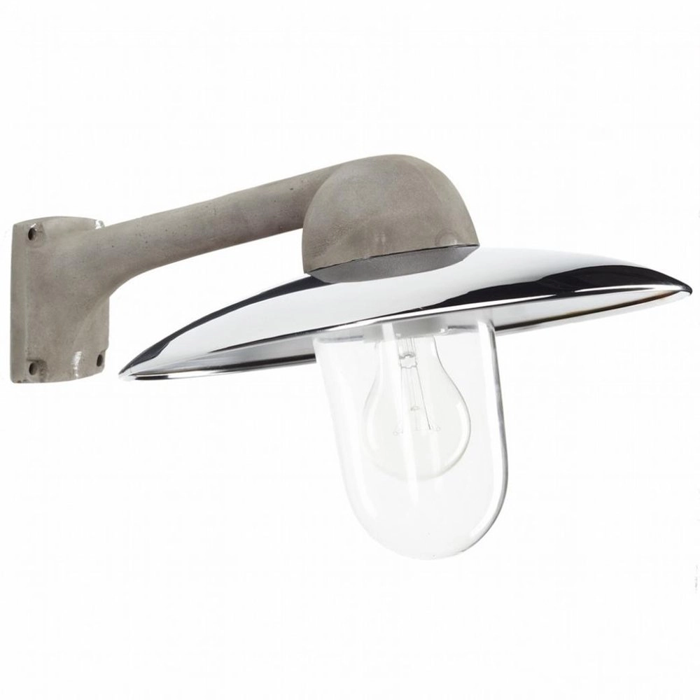 Industrie Außenlampe Fabrique Metallic-Grau mit Chrom