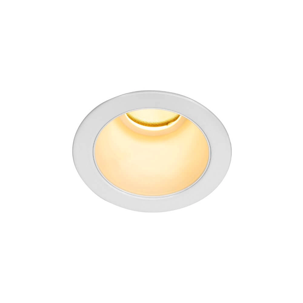 LED-Einbaustrahler Horn Weiß - vertieft - 3000K
