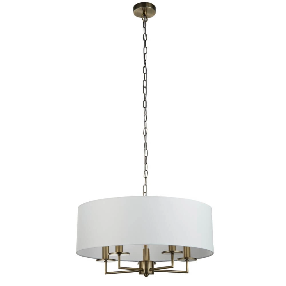 Klassische Hängelampe Knightsbridge Gold Searchlight 5053423249964
