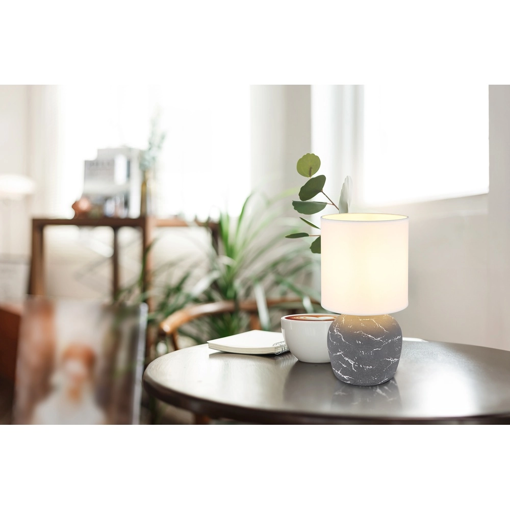 Design-Tischlampe Marble Grau Globo 9007371506064