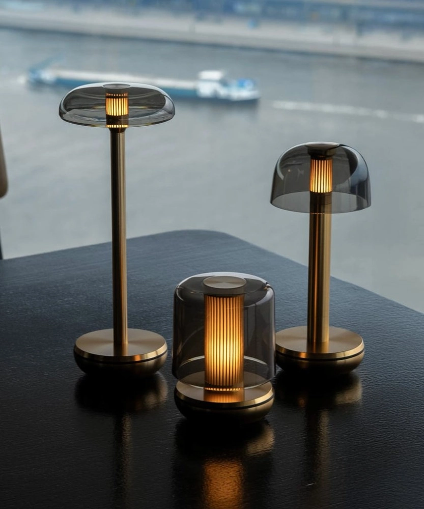 Air Gold - Smoked Wiederaufladbare Tischlampe Humble 8721154302421