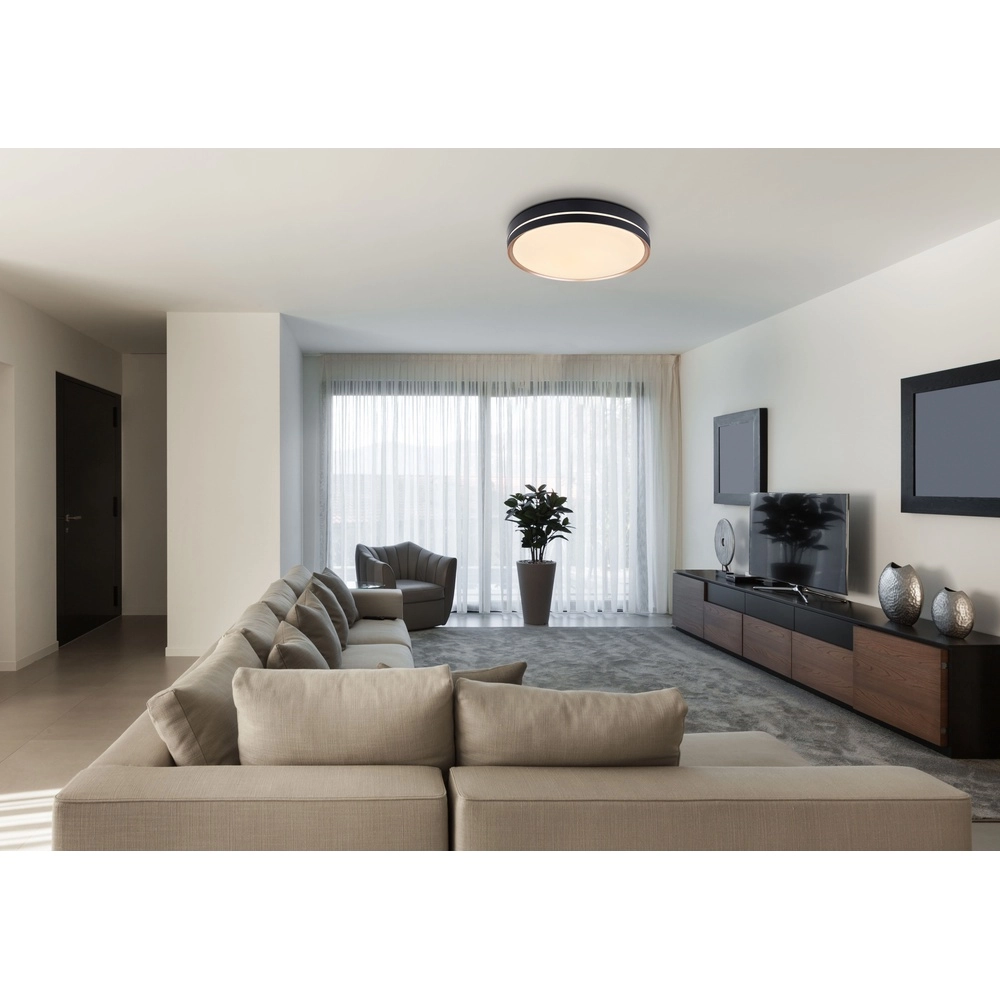 Design-Deckenlampe Manni schwarze Ø 48,5 cm Globo 9007371425150
