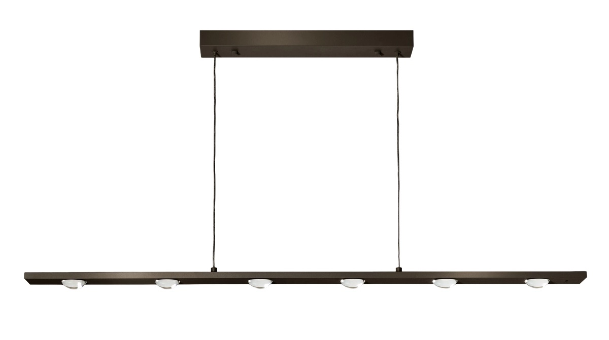 Moderne LED-Pendellampe Jake Anodic Brown