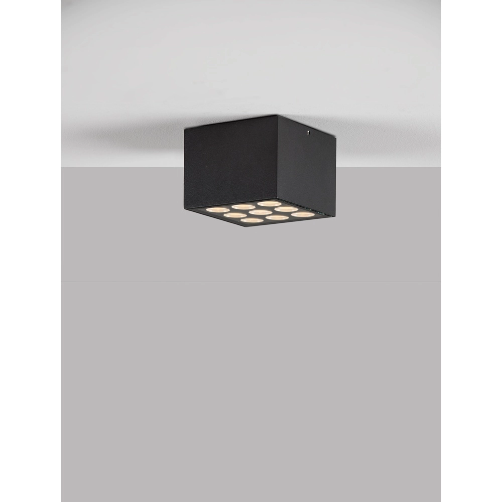 Deckenlampe Jax quadratisch 11cm anthrazit Lyora 5212017476685