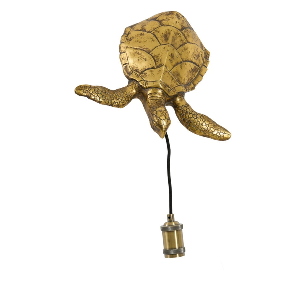 Wandlampe Turtle Bronze