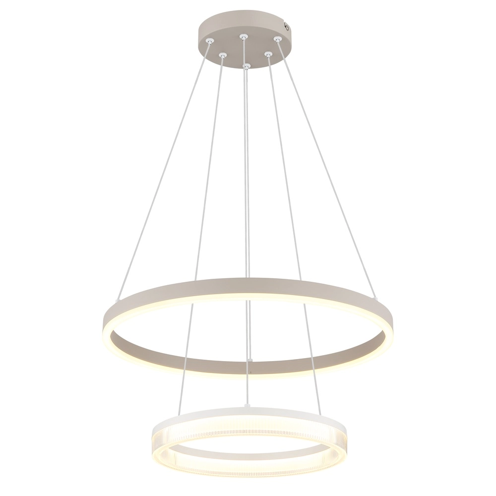 Moderne Pendelleuchte Zara sandbraun Ø 50cm Globo 9007371573073