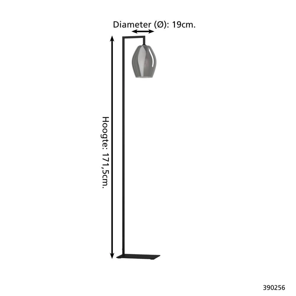 Stehlampe Estanys schwarz Stars of Light 9008606253784