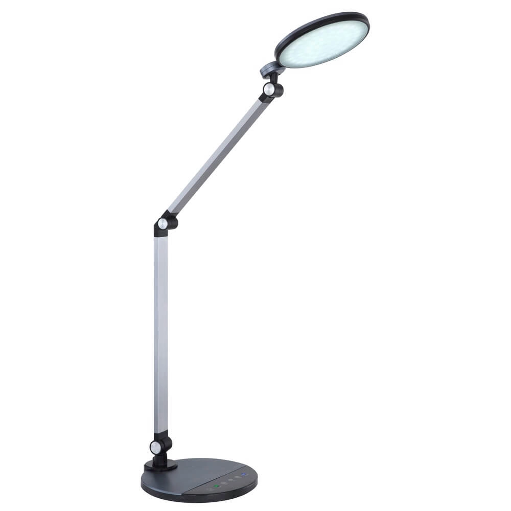 Schreibtischlampe Konsti Silber Globo 9007371425136