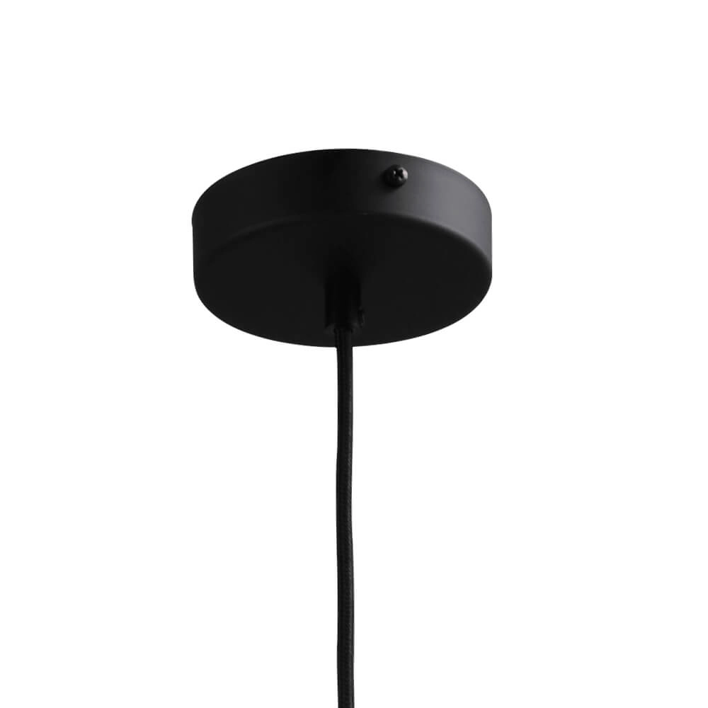 Hängelampe Ø 20cm Bella 2 Schwarz mit mattweißem Glas Masterlight 8718121334332