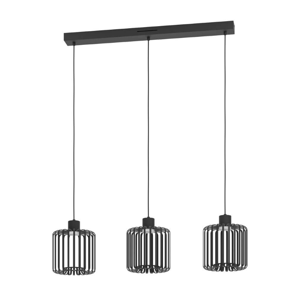 Hängelampe Ginestrone-Z 3-flammiges Design schwarz
