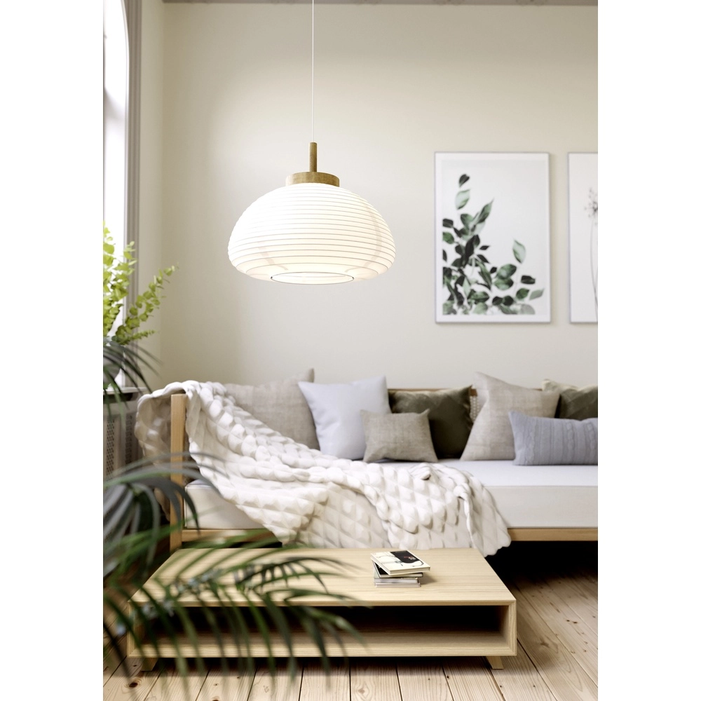 Pendellampe Summerhill Ø 55cm – Reisepapier Eglo 9002759440657