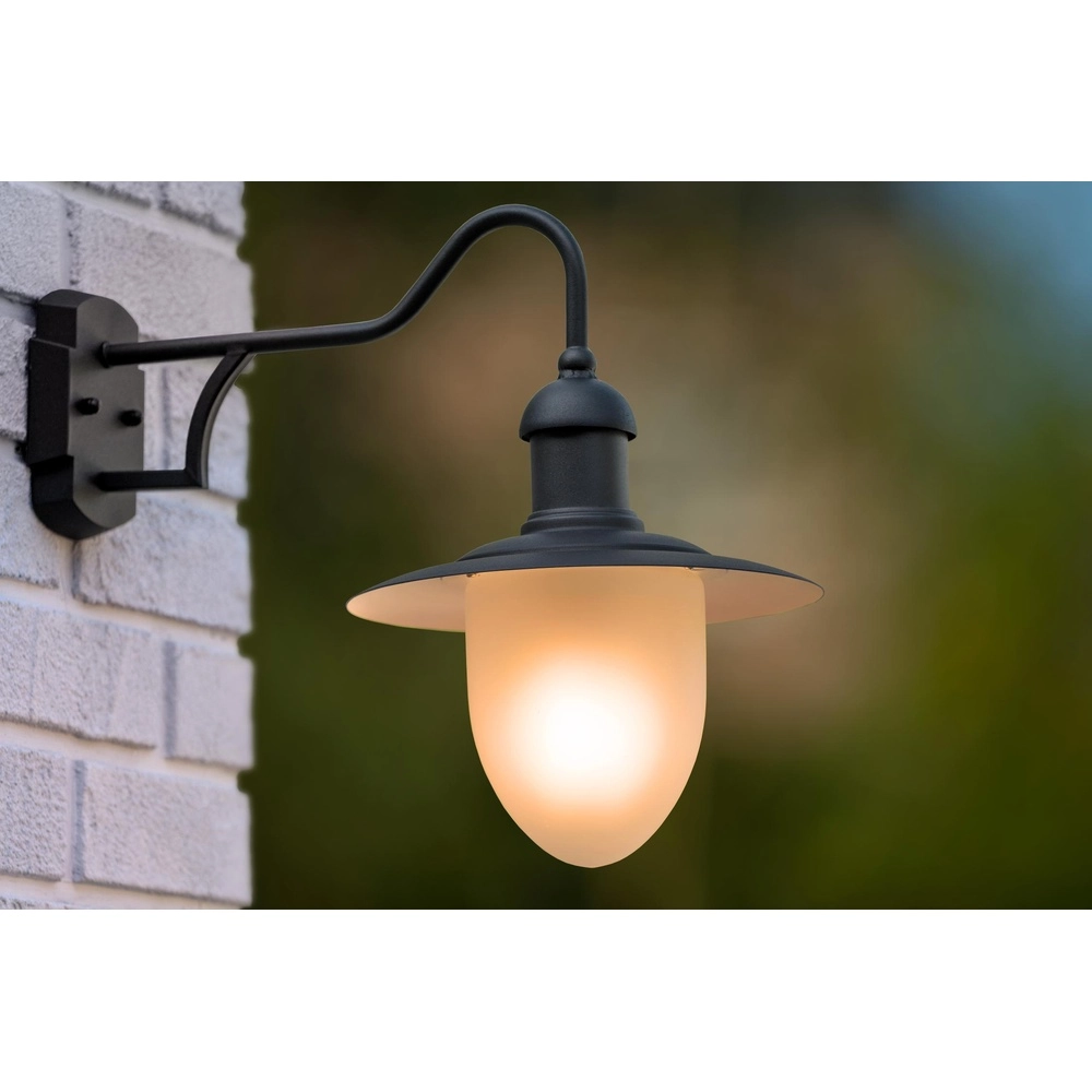 Landwandlampe Aruba schwarz Ø 25 cm
