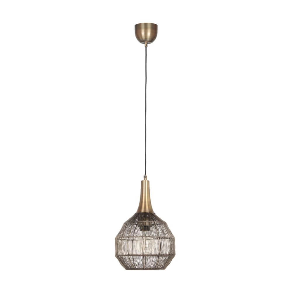 Runde Hängelampe Soraya Ø 26cm - Bronze Trio 4017807617481