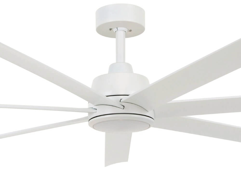 Deckenventilator weiß Atlanta Led Ø 142cm IP55 Beacon 9333509216957