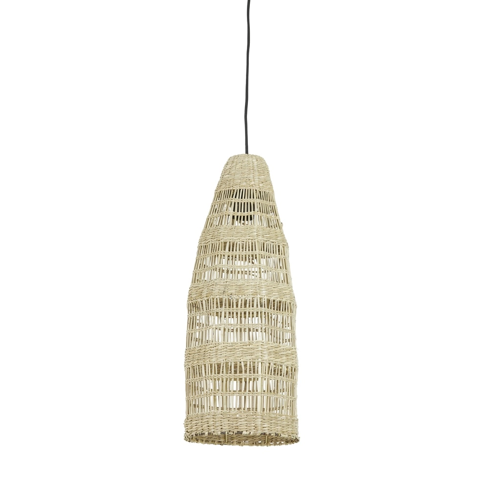 Seegras-Pendellampe Latika 52 cm hoch – 1x E27
