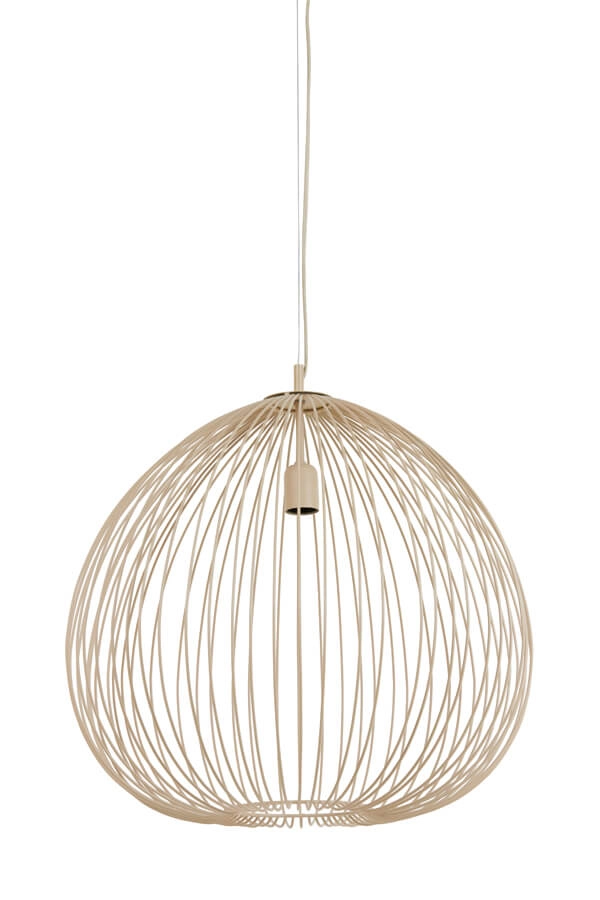 Cremefarbene Pendelleuchte Rilana Ø 56cm Light & Living 8717807649807